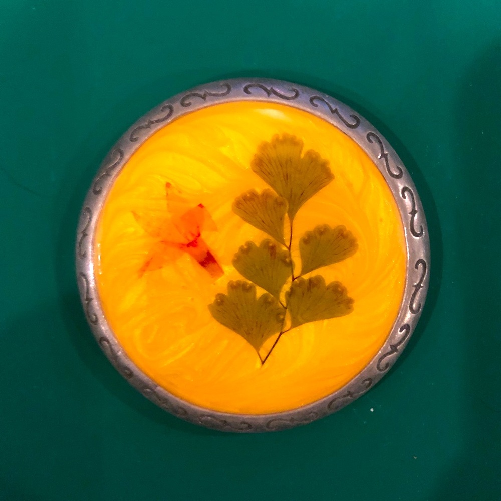 Vintage Botanical Compact Mirror